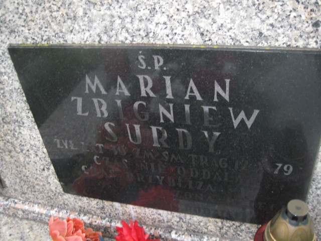 Marian Zbigniew Surdy Skarżysko Kamienna - Grobonet - Wyszukiwarka osób pochowanych