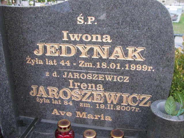 Iwona Jedynak Skarżysko Kamienna - Grobonet - Wyszukiwarka osób pochowanych