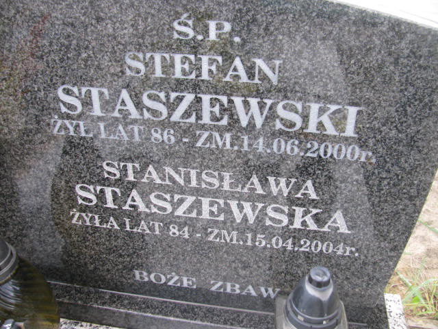 Stefan Staszewski Skarżysko Kamienna - Grobonet - Wyszukiwarka osób pochowanych