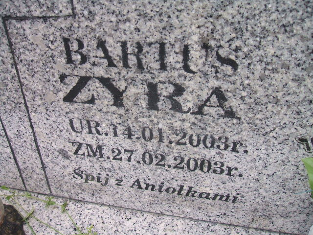 Bartek Zyra 2003 Skarżysko Kamienna - Grobonet - Wyszukiwarka osób pochowanych
