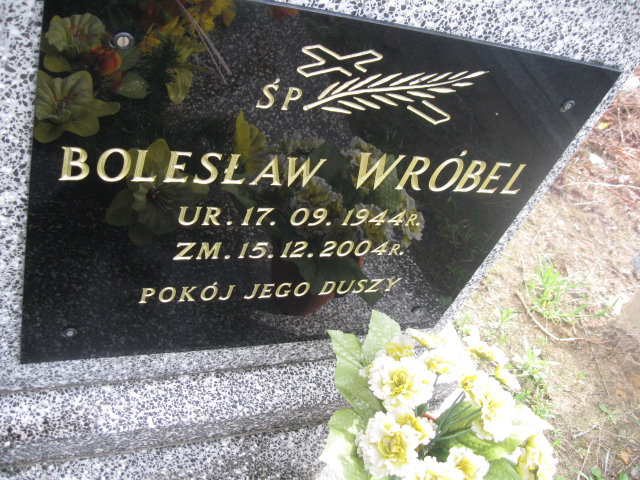 Bolesław Wróbel 1944 Skarżysko Kamienna - Grobonet - Wyszukiwarka osób pochowanych